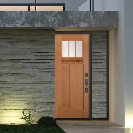 Trimlite Exterior Single Door, Left Hand/Inswing, 1.75 Thick, Fiberglass 3068LHISPFGHER2033C491610BM